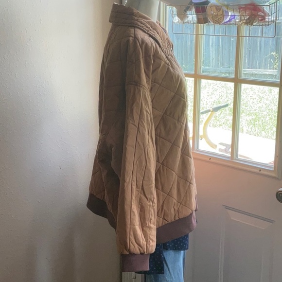 NWOT HELLADA Brown Quilted Cotton Jacket Size XXL - Picture 4 of 13